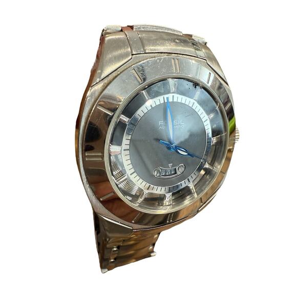 FOSSIL Arkitekt Automatic Water Resistant Watch FS4108 Mens Stainless Steel Work - Picture 8 of 12